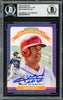 Juan Soto Autographed 2020 Donruss Diamond Kings Blue Holo Card #23 New York Mets #39/50 Beckett BAS #16704141