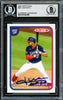 Juan Soto Autographed 2020 Topps Total Card #827 New York Mets Beckett BAS #16704298