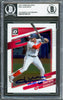 Juan Soto Autographed 2021 Donruss Optic Card #191 New York Mets Beckett BAS #16704318
