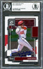 Juan Soto Autographed 2021 Donruss Optic Card #191 New York Mets Beckett BAS #16704866