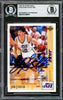 John Stockton Autographed 1991-92 Upper Deck Card #136 Utah Jazz Beckett BAS #16705041