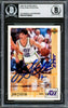 John Stockton Autographed 1991-92 Upper Deck Card #136 Utah Jazz Beckett BAS #16705043