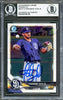 Fernando Tatis Jr. Autographed 2018 Bowman Chrome Rookie Card #BCP114 San Diego Padres Beckett BAS #16705134