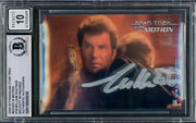 William Shatner Autographed 2008 Rittenhouse Movies In Motion Card #18 Star Trek Captain Kirk Auto Grade Gem Mint 10 Beckett BAS #16580838