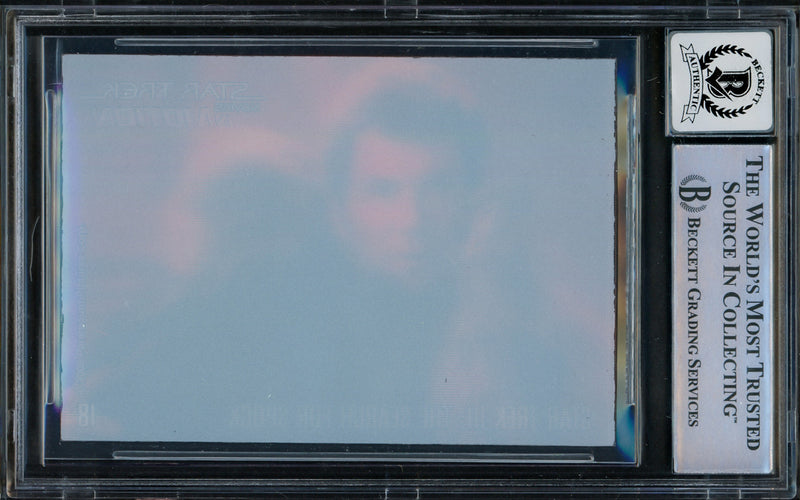William Shatner Autographed 2008 Rittenhouse Movies In Motion Card #18 Star Trek Captain Kirk Auto Grade Gem Mint 10 Beckett BAS #16580838