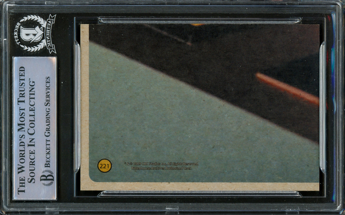 William Shatner Autographed 2009 Rittenhouse Card #224 Star Trek Captain Kirk The Original Series 40th Anniversary Beckett BAS #16581136