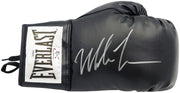 Mike Tyson Autographed Black Everlast Boxing Glove (Right Handed RH, Silver) JSA Stock #228079
