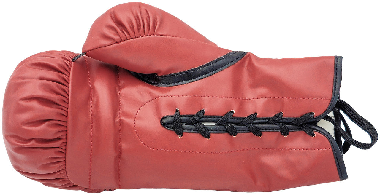Sugar Ray Leonard Autographed Red Everlast Boxing Glove Right Handed RH BAS Witness Stock #227971