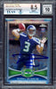 Russell Wilson Autographed 2012 Topps Chrome Rookie Card #40A Seattle Seahawks BGS 8.5 Auto Grade Gem Mint 10 Beckett BAS Stock #214867