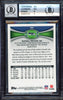 Russell Wilson Autographed 2012 Topps Chrome Rookie Card #40A Seattle Seahawks BGS 8.5 Auto Grade Gem Mint 10 Beckett BAS Stock #214867