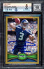 Russell Wilson Autographed 2012 Topps Gold Rookie Card #165 Seattle Seahawks BGS 8 Auto Grade Gem Mint 10 Beckett BAS #15530936