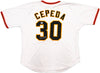 San Francisco Giants Orlando Cepeda Autographed White Baseball Jersey JSA Stock #228080