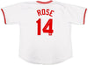 Cincinnati Reds Pete Rose Autographed White & Red Baseball Jersey PR Holo Stock #228778