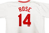 Cincinnati Reds Pete Rose Autographed White & Red Baseball Jersey PR Holo Stock #228778