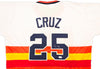 Houston Astros Jose Cruz Sr Autographed White, Orange & Yellow Baseball Jersey JSA Stock #228088