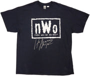 Hulk Hogan Autographed Black WWE NWO T-Shirt "Hollywood" JSA Stock #228799