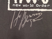 Hulk Hogan Autographed Black WWE NWO T-Shirt "Hollywood" JSA Stock #228799