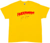 Hulk Hogan Autographed Yellow WWE Hulkamania T-Shirt JSA Stock #228800