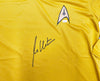 William Shatner Autographed Gold Star Trek Uniform Captain Kirk JSA Stock #228113