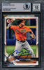 Manny Machado Autographed 2018 Bowman Card #28 Baltimore Orioles Auto Grade Gem Mint 10 Beckett BAS Stock #228984
