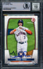 Jeremy Pena Autographed 2023 Bowman Card #77 Houston Astros Auto Grade Gem Mint 10 Full Name Beckett BAS Stock #229010