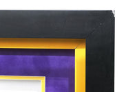 Los Angeles Lakers Wilt Chamberlain Autographed Framed Yellow Champion Jersey PSA/DNA #AE02265