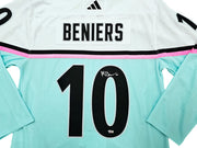 Seattle Kraken Matty Beniers Autographed White Adidas 2023 All Star Game Jersey Size 54 Fanatics Holo Stock #215323