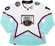 Seattle Kraken Matty Beniers Autographed White Adidas 2023 All Star Game Jersey Size 54 Fanatics Holo Stock #215323