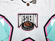 Seattle Kraken Matty Beniers Autographed White Adidas 2023 All Star Game Jersey Size 54 Fanatics Holo Stock #215323