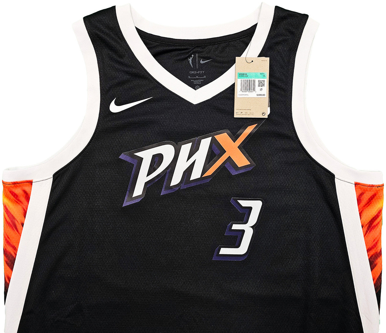 Phoenix Mercury Diana Taurasi Autographed Black Nike Rebel Edition Jersey Size XL Beckett BAS QR Stock #214836