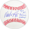Wade Boggs Autographed Official MLB Baseball Boston Red Sox "5x AL Batting Champ" Beckett BAS Witness Stock #215040