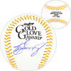 Ken Griffey Jr. Autographed Official Gold Glove Logo Baseball Seattle Mariners Beckett BAS Witness Stock #206029