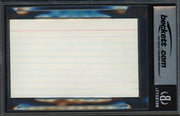 Willie Shoemaker Autographed 3x5 Index Card Jockey Beckett BAS Stock #239952