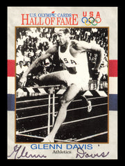 Glenn Davis Autographed 1991 Impel U.S. Olympics Card #35 SKU #240691