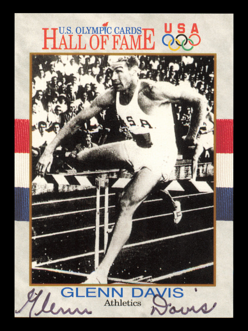 Glenn Davis Autographed 1991 Impel U.S. Olympics Card #35 SKU #240691
