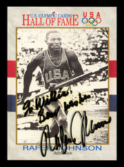 Rafer Johnson Autographed 1991 Impel U.S. Olympics Card #9 "To Willie" SKU #240692