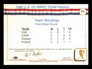 Bill Baker Autographed 1991 Impel Card #71 1980 Team USA Hockey SKU #240699