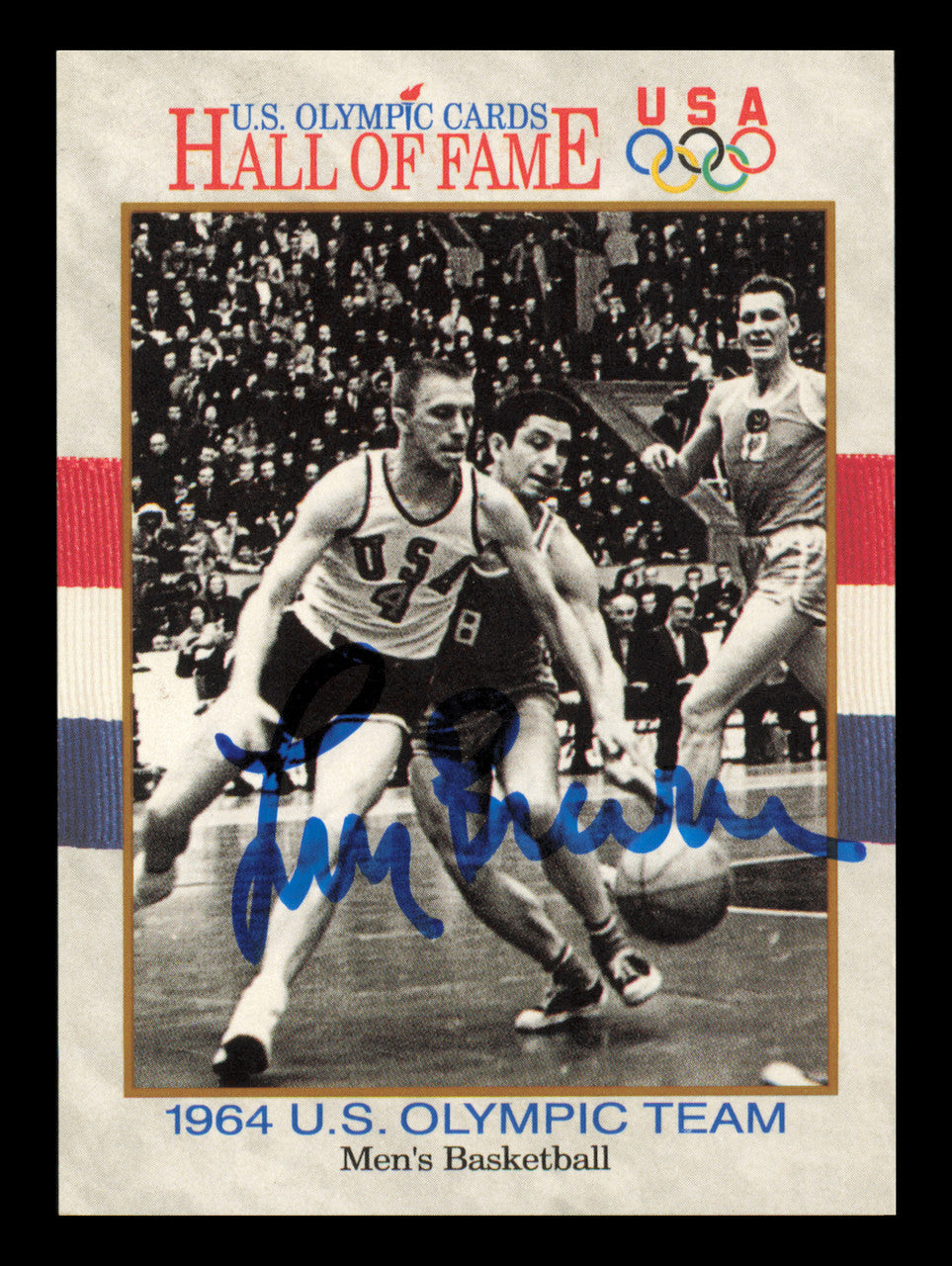 Larry Brown Autographed 1991 Impel Card #53 1964 Team USA Basketball SKU #240702