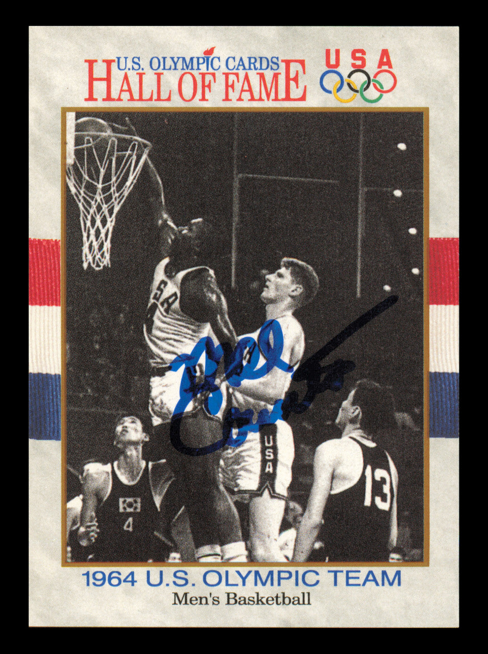 Mel Counts Autographed 1991 Impel Card #54 1964 Team USA Basketball SKU #240703