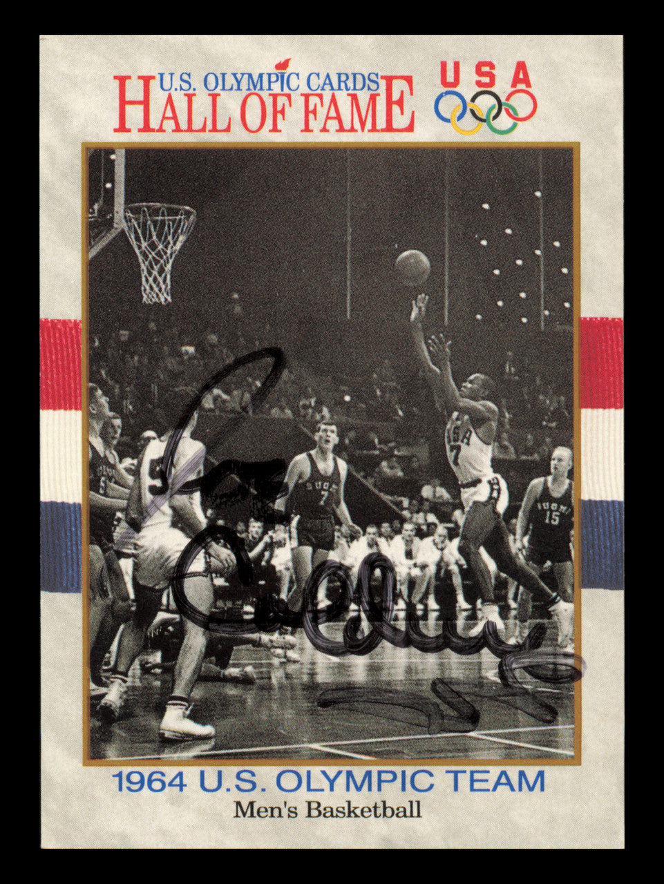 Joe Caldwell Autographed 1991 Impel Card #52 1964 Team USA Basketball SKU #240705