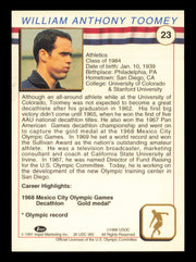 Bill Toomey Autographed 1991 Impel U.S. Olympics Card #23 SKU #240713