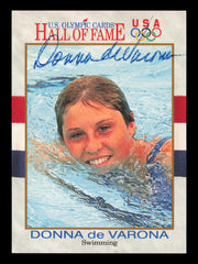 Donna De Varona Autographed 1991 Impel U.S. Olympics Card #37 SKU #240715