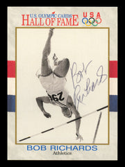 Bob Richards Autographed 1991 Impel U.S. Olympics Card #14 SKU #240717