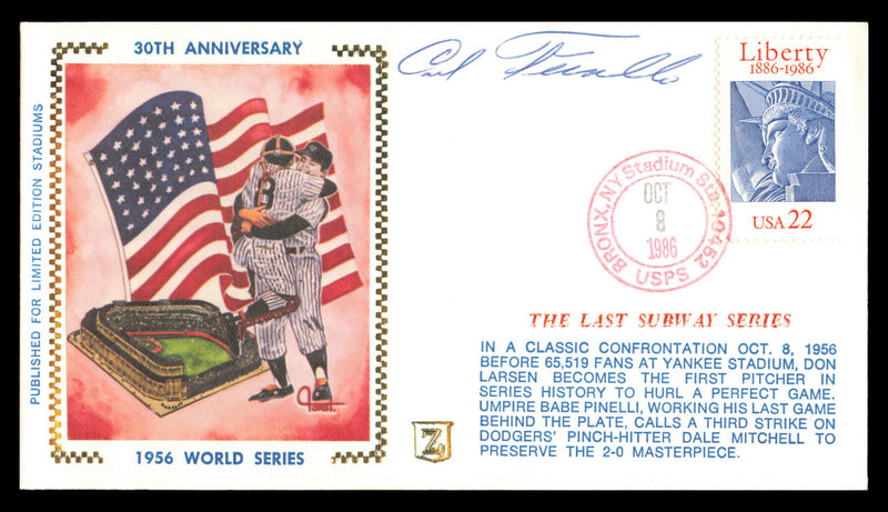 Carl Furillo Autographed First Day Cover Brooklyn Dodgers SKU #240733