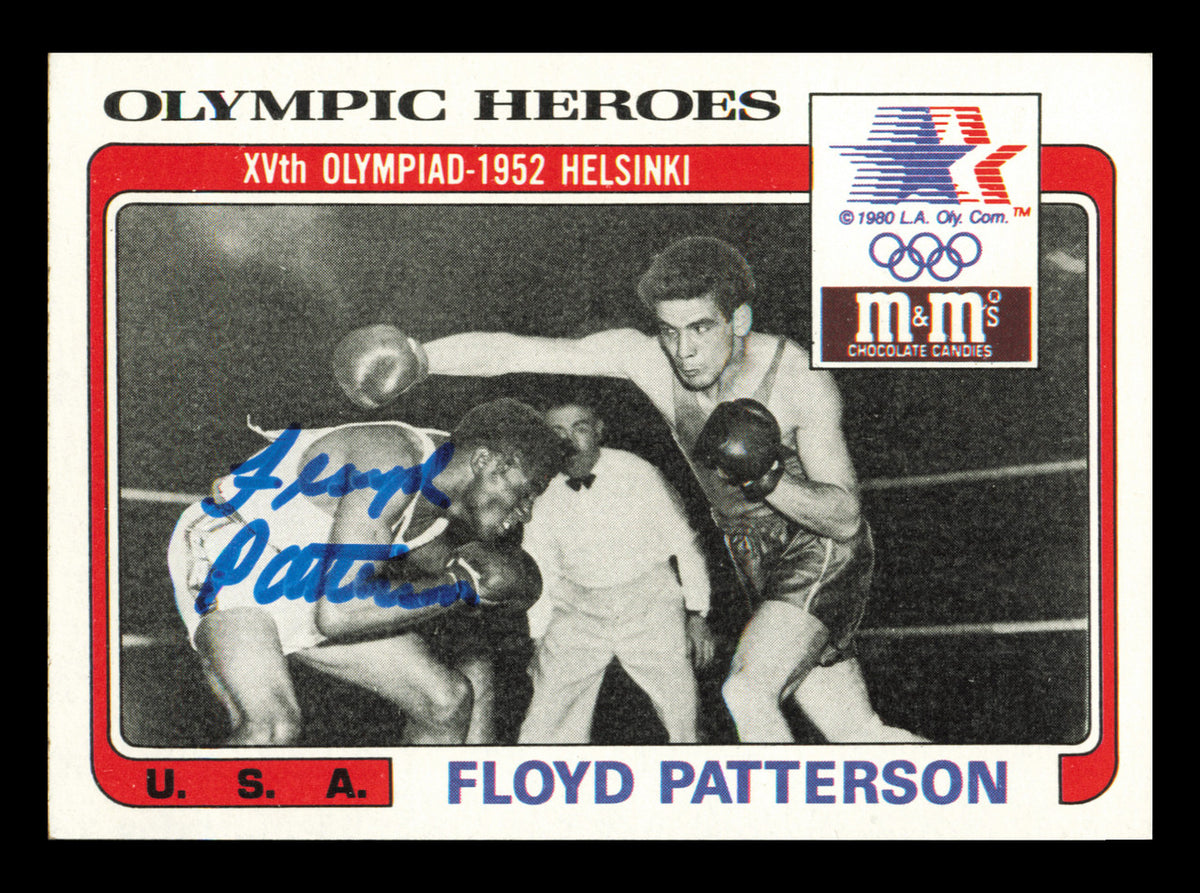 Floyd Patterson Autographed 1983 Topps M&M's Card #32 SKU #240748