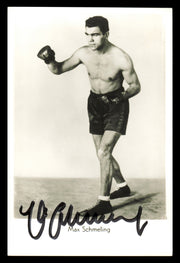 Max Schmeling Autographed 3.5x5.5 Photo SKU #240754