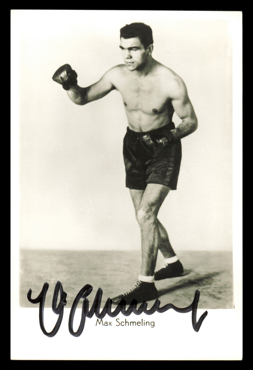 Max Schmeling Autographed 3.5x5.5 Photo SKU #240754