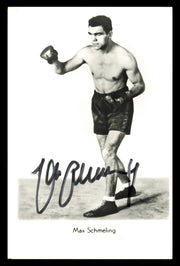 Max Schmeling Autographed 3.5x5.5 Photo SKU #240755
