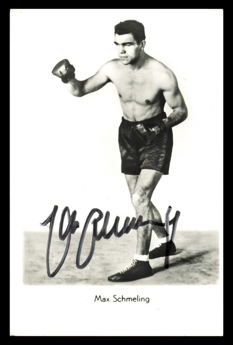 Max Schmeling Autographed 3.5x5.5 Photo SKU #240755