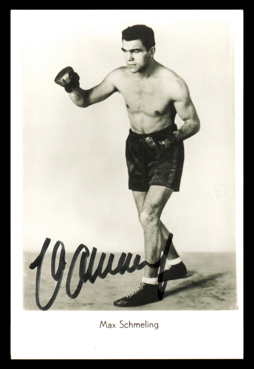Max Schmeling Autographed 3.5x5.5 Photo SKU #240759